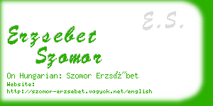 erzsebet szomor business card